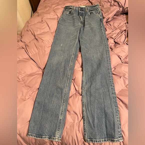 Abercrombie and Fitch High Rise Jeans Size 2L/26 - Picture 2 of 5
